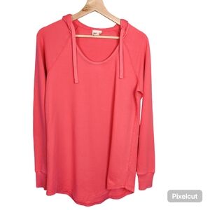Women's Mossimo Coral Hoodie Top, Medium